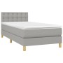 Boxspringbett mit hellgrauer Stoffmatratze 90x200 cm von vidaXL, Betten und Lattenroste - Ref: Foro24-3140905, Preis: 304,59 ...