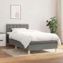 Box spring bed with dark gray fabric mattress 90x200 cm by vidaXL, Beds and slatted bases - Ref: Foro24-3140906, Price: 300,6...