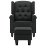 Sessel mit Fußhocker aus dunkelgrauem Stoff von vidaXL, Sessel - Ref: Foro24-320152, Preis: 240,31 €, Rabatt: %
