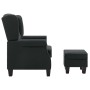 Sessel mit Fußhocker aus dunkelgrauem Stoff von vidaXL, Sessel - Ref: Foro24-320152, Preis: 240,31 €, Rabatt: %