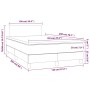 Boxspringbett mit grauer Kunstledermatratze 120x200 cm von vidaXL, Betten und Lattenroste - Ref: Foro24-3140997, Preis: 393,0...