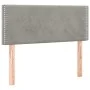 Box spring bed with light gray velvet mattress 100x200 cm by vidaXL, Beds and slatted bases - Ref: Foro24-3141227, Price: 296...