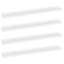 Estantes de pared 4 unidades blanco 80x9x3 cm