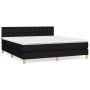 Cama box spring con colchón tela negro 180x200 cm de vidaXL, Camas y somieres - Ref: Foro24-3140955, Precio: 558,90 €, Descue...