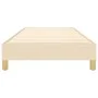 Cream fabric bed frame 100x200 cm by vidaXL, Beds and slatted bases - Ref: Foro24-3120595, Price: 78,06 €, Discount: %