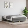 Estructura de cama de tela gris oscuro 140x190 cm de vidaXL, Camas y somieres - Ref: Foro24-3120607, Precio: 123,78 €, Descue...