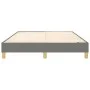 Dark gray fabric bed frame 140x190 cm by vidaXL, Beds and slatted bases - Ref: Foro24-3120607, Price: 125,34 €, Discount: %