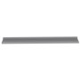 Estantes de pared 2 unidades gris 100x9x3 cm
