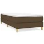 Estructura de cama de tela marrón 90x190 cm de vidaXL, Camas y somieres - Ref: Foro24-3120577, Precio: 73,45 €, Descuento: %