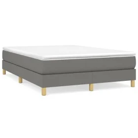 Dark gray fabric bed frame 140x200 cm by vidaXL, Beds and slatted bases - Ref: Foro24-3120615, Price: 92,95 €, Discount: %