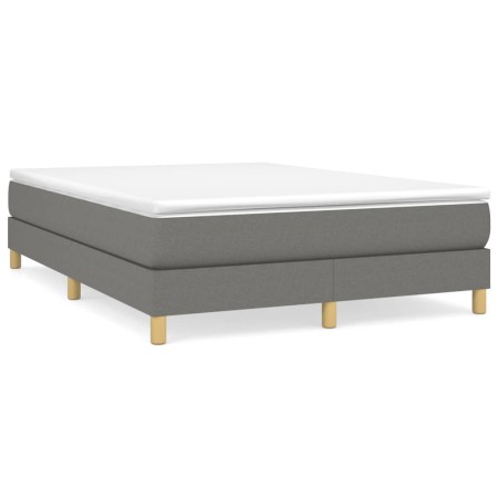 Dark gray fabric bed frame 140x200 cm by vidaXL, Beds and slatted bases - Ref: Foro24-3120615, Price: 94,46 €, Discount: %
