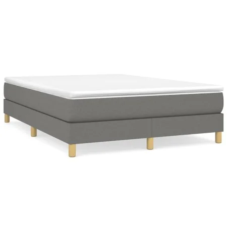 Dark gray fabric bed frame 140x200 cm by vidaXL, Beds and slatted bases - Ref: Foro24-3120615, Price: 92,95 €, Discount: %