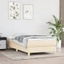 Cream fabric bed frame 90x200 cm by vidaXL, Beds and slatted bases - Ref: Foro24-3120587, Price: 67,75 €, Discount: %