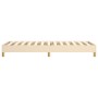 Cream fabric bed frame 90x200 cm by vidaXL, Beds and slatted bases - Ref: Foro24-3120587, Price: 76,97 €, Discount: %