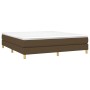Brown fabric bed frame 160x200 cm by vidaXL, Beds and slatted bases - Ref: Foro24-3120625, Price: 106,04 €, Discount: %
