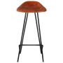 Küchenbarhocker 4 Einheiten braunes Echtleder von vidaXL, Küchenhocker - Ref: Foro24-320644, Preis: 217,74 €, Rabatt: %