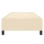 Cream fabric bed frame 90x200 cm by vidaXL, Beds and slatted bases - Ref: Foro24-3120835, Price: 89,73 €, Discount: %