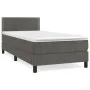 Box spring bed with dark gray velvet mattress 90x190 cm by vidaXL, Beds and slatted bases - Ref: Foro24-3141216, Price: 276,0...