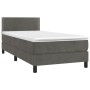 Boxspringbett mit dunkelgrauer Samtmatratze 90x190 cm von vidaXL, Betten und Lattenroste - Ref: Foro24-3141216, Preis: 282,97...