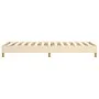 Bettrahmen aus cremefarbenem Stoff, 90 x 190 cm von vidaXL, Betten und Lattenroste - Ref: Foro24-3120579, Preis: 74,44 €, Rab...