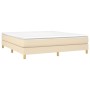 Cream fabric bed frame 160x200 cm by vidaXL, Beds and slatted bases - Ref: Foro24-3120627, Price: 109,83 €, Discount: %