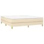 Cream fabric bed frame 160x200 cm by vidaXL, Beds and slatted bases - Ref: Foro24-3120627, Price: 107,19 €, Discount: %
