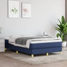 Blue fabric bed frame 120x200 cm by vidaXL, Beds and slatted bases - Ref: Foro24-3120604, Price: 106,56 €, Discount: %