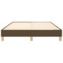 Estructura de cama de tela marrón 140x200 cm de vidaXL, Camas y somieres - Ref: Foro24-3120617, Precio: 102,33 €, Descuento: %