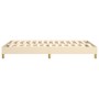 Cream fabric bed frame 120x200 cm by vidaXL, Beds and slatted bases - Ref: Foro24-3120603, Price: 105,40 €, Discount: %