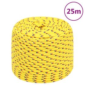 Cuerda de barco polipropileno amarillo 10 mm 25 m