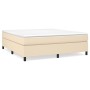 Cream fabric bed frame 160x200 cm by vidaXL, Beds and slatted bases - Ref: Foro24-3120875, Price: 137,48 €, Discount: %