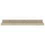 Estantes de pared 2 unidades color roble Sonoma 40x9x3 cm