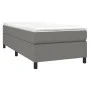 Dark gray fabric bed frame 100x200 cm by vidaXL, Beds and slatted bases - Ref: Foro24-3120839, Price: 92,78 €, Discount: %