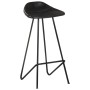 Kitchen stools 4 units black genuine leather by vidaXL, Kitchen stools - Ref: Foro24-320642, Price: 218,01 €, Discount: %