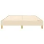 Cream fabric bed frame 140x200 cm by vidaXL, Beds and slatted bases - Ref: Foro24-3120619, Price: 96,36 €, Discount: %