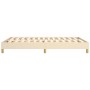 Cream fabric bed frame 140x200 cm by vidaXL, Beds and slatted bases - Ref: Foro24-3120619, Price: 102,12 €, Discount: %