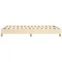 Cream fabric bed frame 140x200 cm by vidaXL, Beds and slatted bases - Ref: Foro24-3120619, Price: 96,36 €, Discount: %