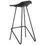 Kitchen stools 4 units black genuine leather by vidaXL, Kitchen stools - Ref: Foro24-320642, Price: 218,01 €, Discount: %