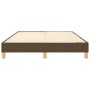 Estructura de cama de tela marrón 140x190 cm de vidaXL, Camas y somieres - Ref: Foro24-3120609, Precio: 111,59 €, Descuento: %