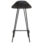 Kitchen stools 4 units black genuine leather by vidaXL, Kitchen stools - Ref: Foro24-320642, Price: 218,01 €, Discount: %