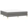 Dark gray fabric bed frame 160x200 cm by vidaXL, Beds and slatted bases - Ref: Foro24-3120623, Price: 103,61 €, Discount: %