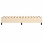 Cream fabric bed frame 90x190 cm by vidaXL, Beds and slatted bases - Ref: Foro24-3120827, Price: 82,76 €, Discount: %