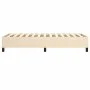 Cream fabric bed frame 90x190 cm by vidaXL, Beds and slatted bases - Ref: Foro24-3120827, Price: 80,86 €, Discount: %