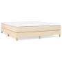 Cream fabric bed frame 180x200 cm by vidaXL, Beds and slatted bases - Ref: Foro24-3120635, Price: 130,92 €, Discount: %