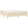 Cream fabric bed frame 180x200 cm by vidaXL, Beds and slatted bases - Ref: Foro24-3120635, Price: 127,55 €, Discount: %