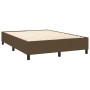 Estructura de cama de tela marrón 140x190 cm de vidaXL, Camas y somieres - Ref: Foro24-3120857, Precio: 122,84 €, Descuento: %