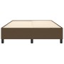 Estructura de cama de tela marrón 140x190 cm de vidaXL, Camas y somieres - Ref: Foro24-3120857, Precio: 122,84 €, Descuento: %
