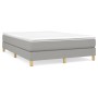 Light gray fabric bed frame 140x200 cm by vidaXL, Beds and slatted bases - Ref: Foro24-3120614, Price: 103,25 €, Discount: %