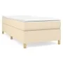 Cream fabric bed frame 90x200 cm by vidaXL, Beds and slatted bases - Ref: Foro24-3120934, Price: 89,94 €, Discount: %