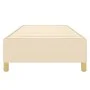 Cream fabric bed frame 90x200 cm by vidaXL, Beds and slatted bases - Ref: Foro24-3120934, Price: 89,94 €, Discount: %